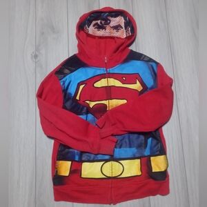 Superman Hoodie - Red and Blue -Size Medium - Pre-owned